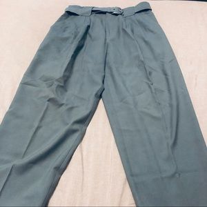 Two Roads Women Trouser with Belt Light Green Size 13/14